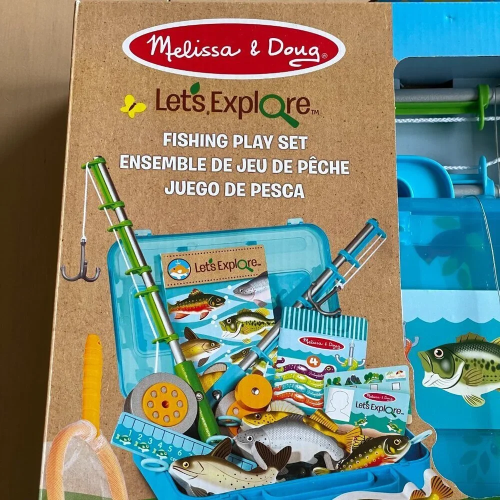 NEW‎ Melissa & Doug Let’s Explore Fishing Play Set – 21 Pieces - FSC Certified